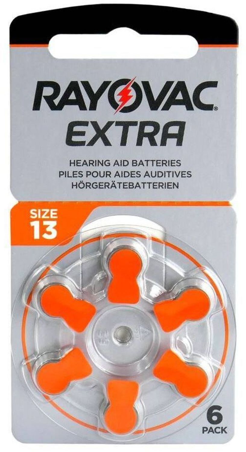 Baterie do aparatów słuchowych RAYOVAC EXTRA ADVANCED 13  PR48 - 6 szt..jpg